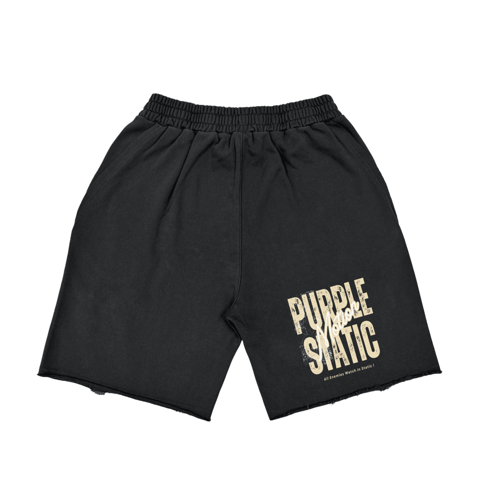 Vintage Washed Tiger Stripes Short Pants