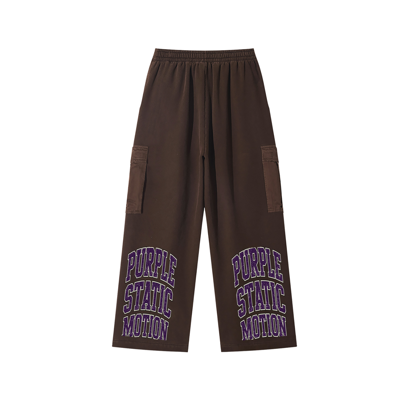 Unisex Sunfade Washed Fleece Cargo Pants