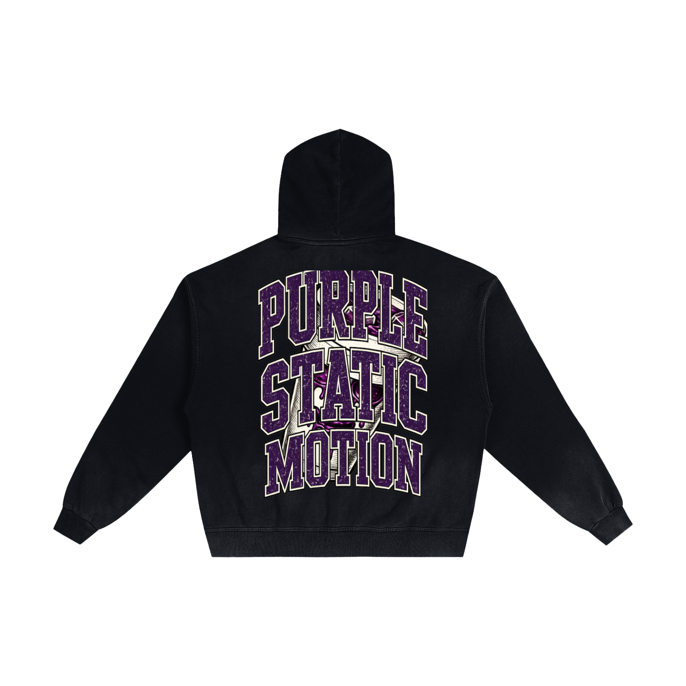 Hand-Frayed Sunfade Zip Hoodie