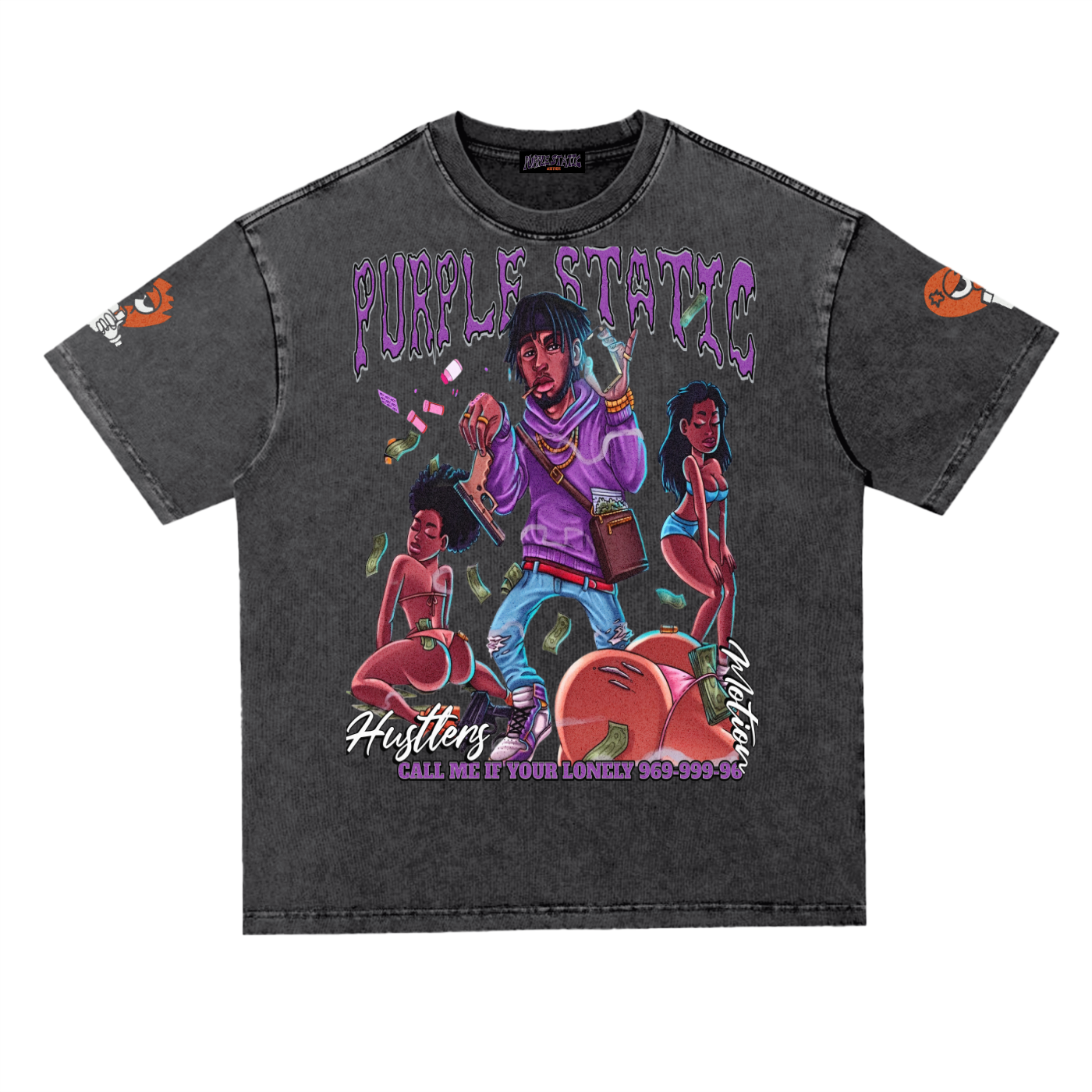 Snow Washed Heavyweight Oversize T-Shirt