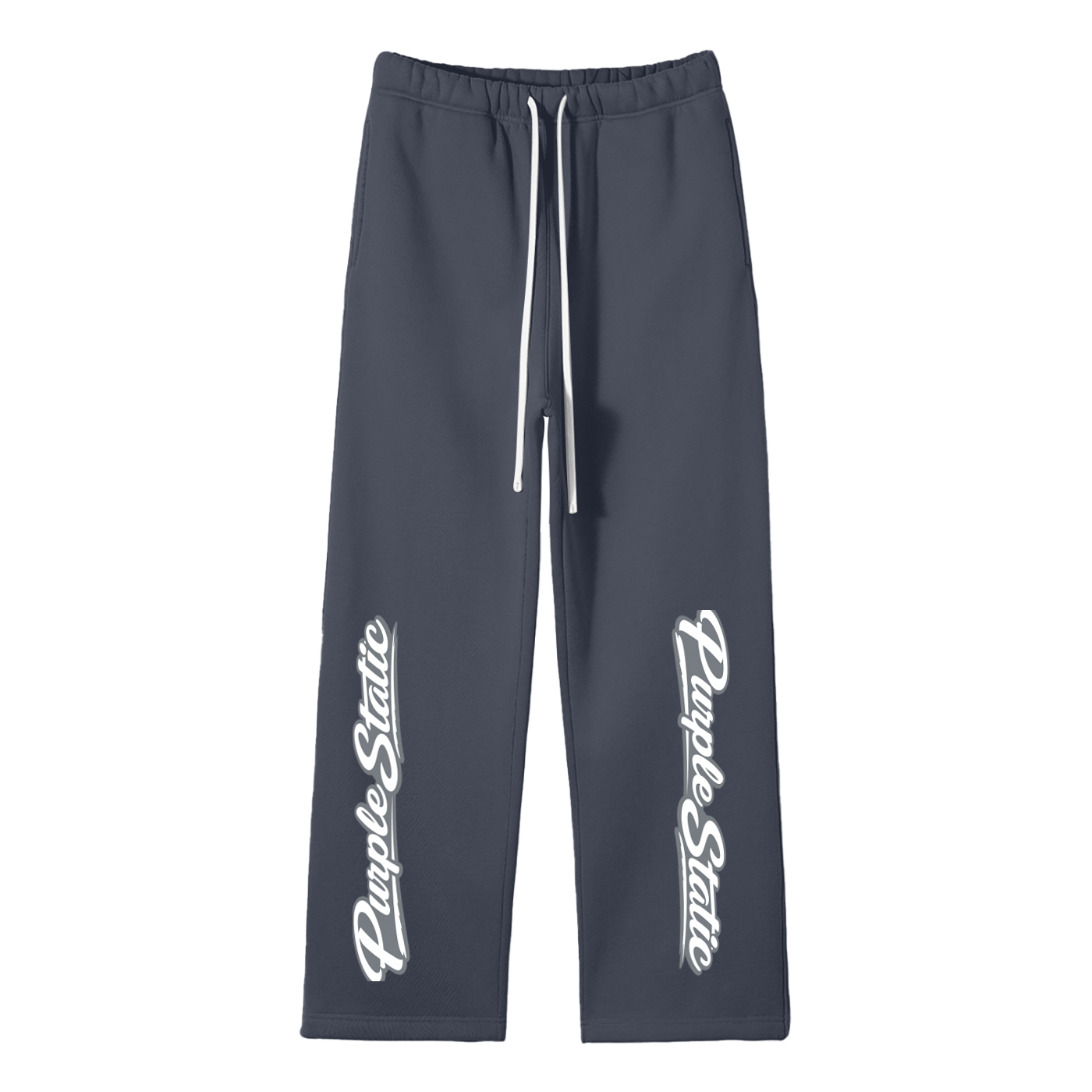 Unisex Solid Color Fleece Straight Leg Pants