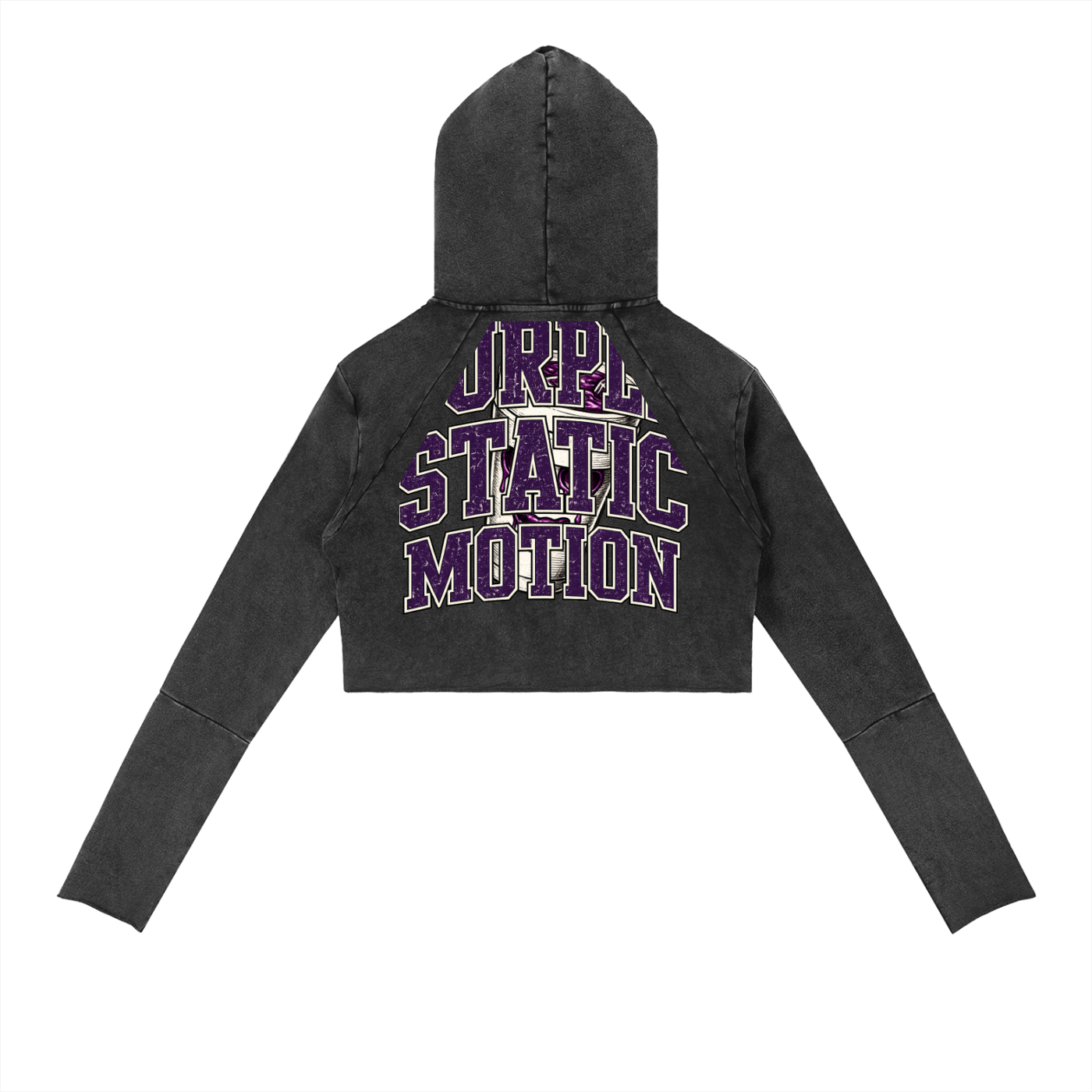 Vintage Washed Raw Edge Hoodie