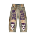 Men’s Vintage Wash Barrel Leg Jeans