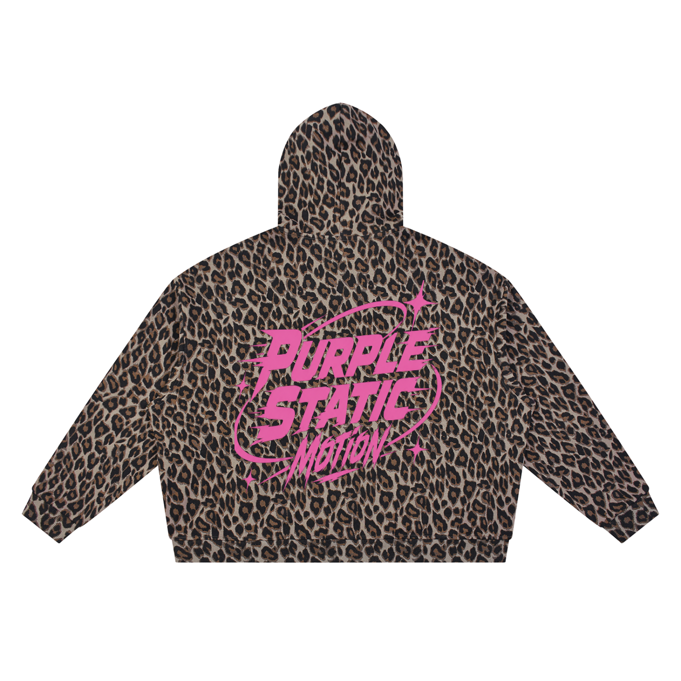 Unisex Leopard Full Zip Hoodie