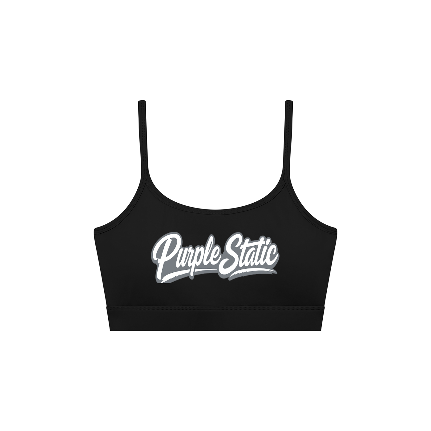 Women's Solid U-Neck Sports Bra
