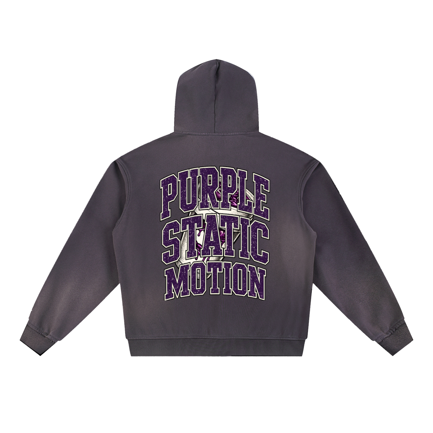 Sun Fade Frayed Fleece Hoodie