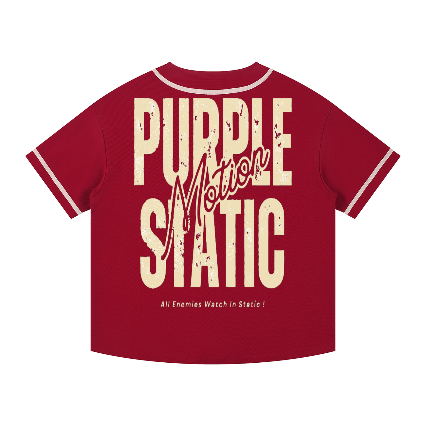 Contrast Piped Button-Up Jersey