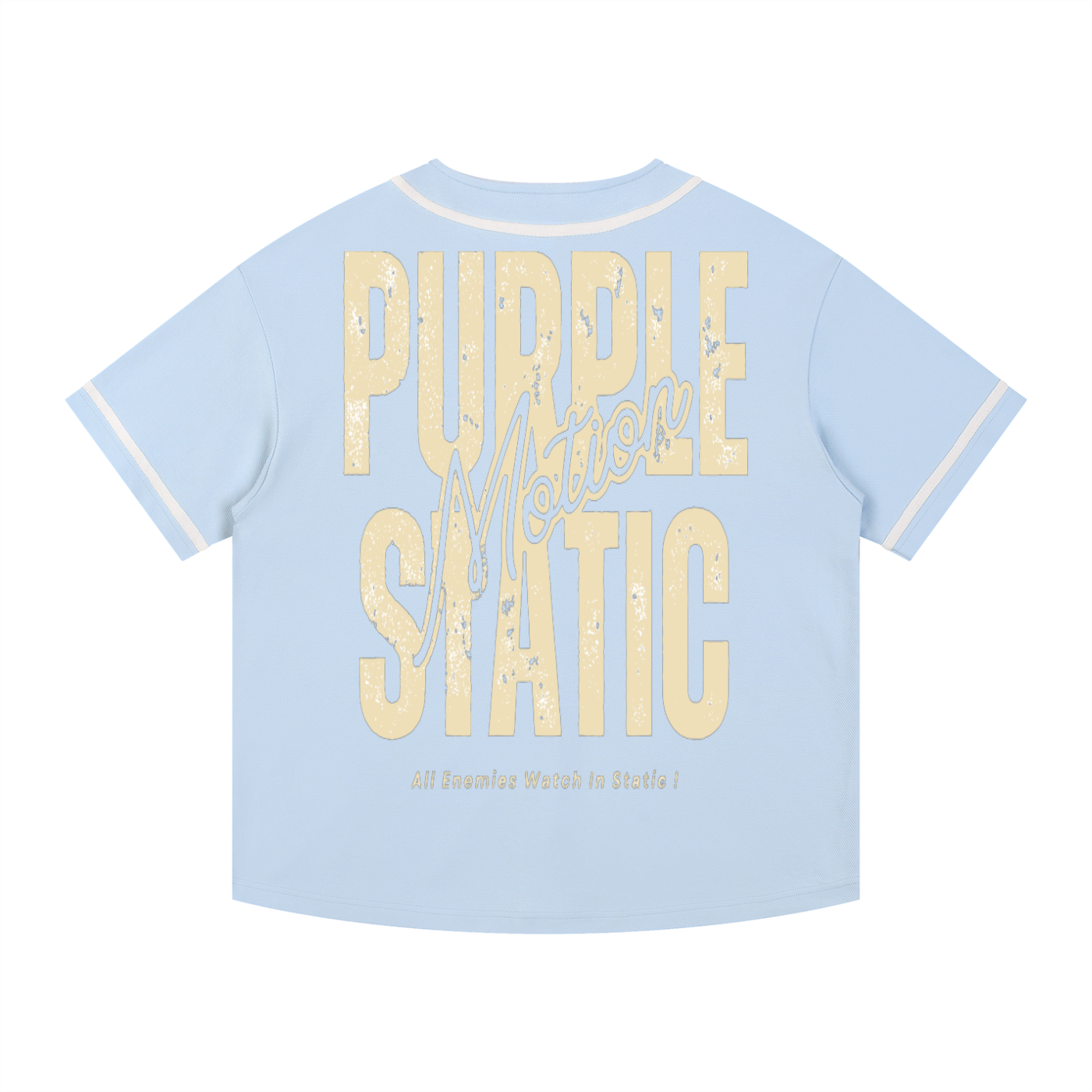 Contrast Piped Button-Up Jersey