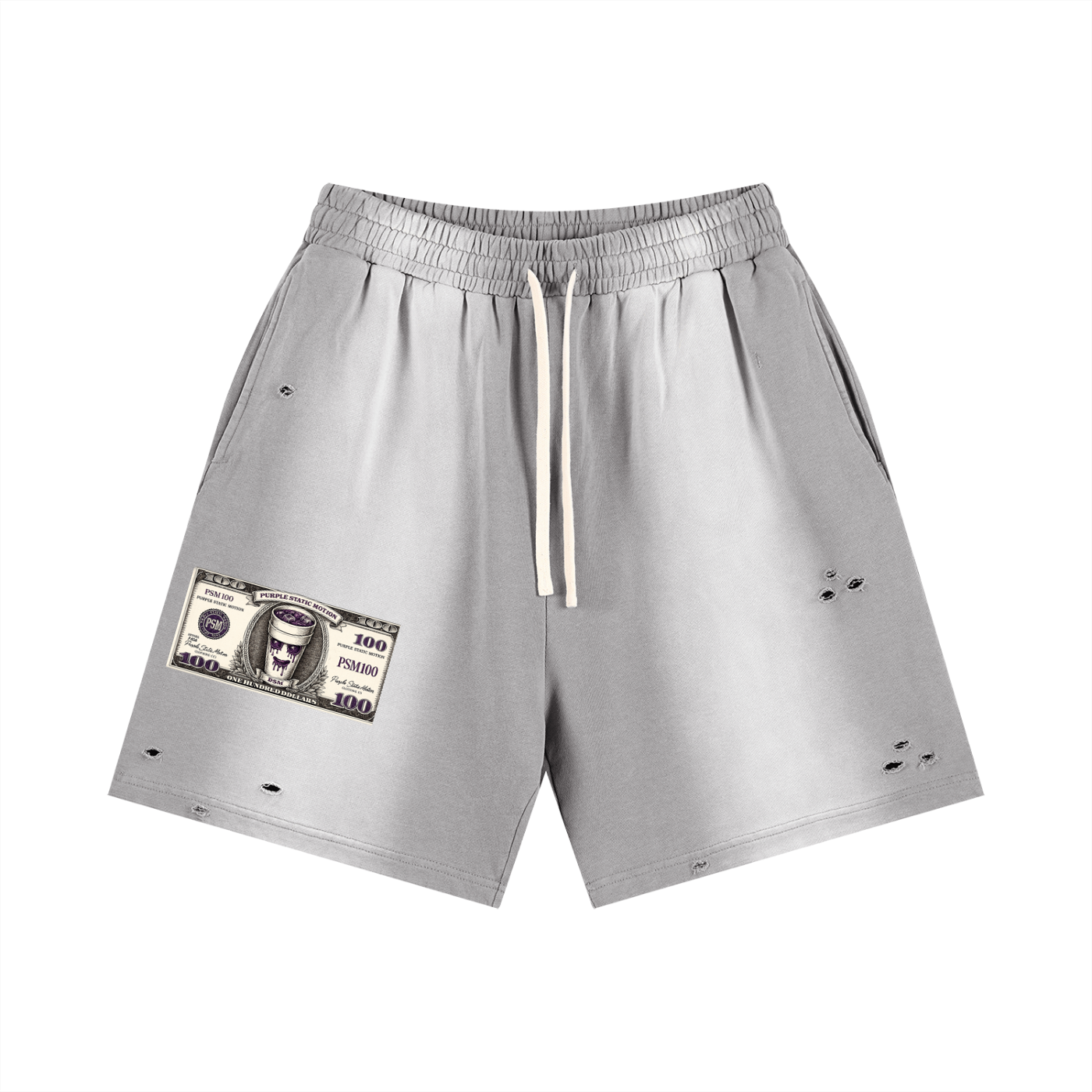 Sun Fade Distressed Shorts