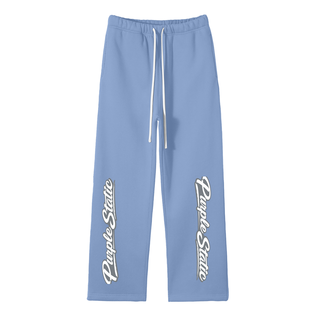Unisex Solid Color Fleece Straight Leg Pants