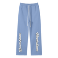 Unisex Solid Color Fleece Straight Leg Pants