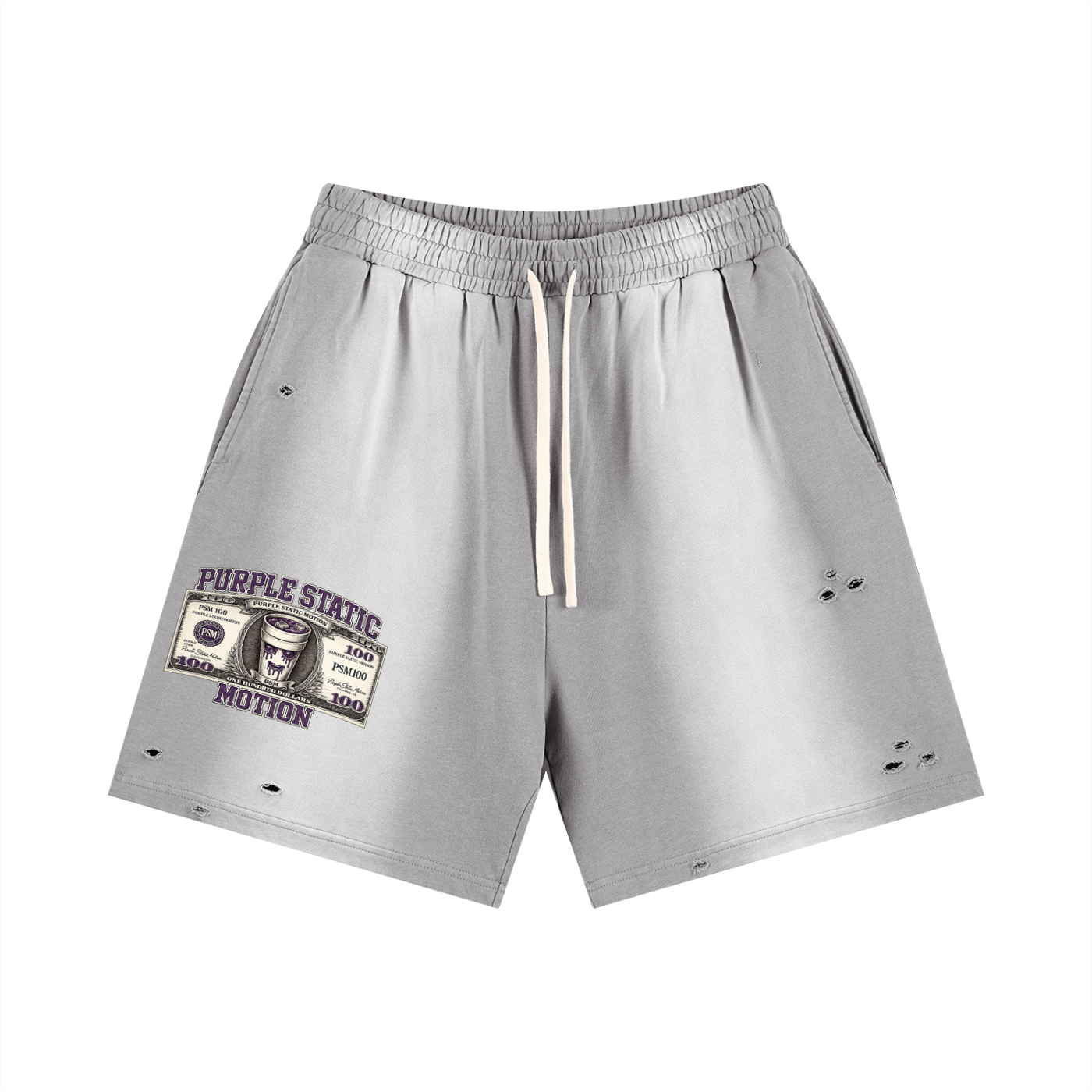 Sun Fade Distressed Shorts