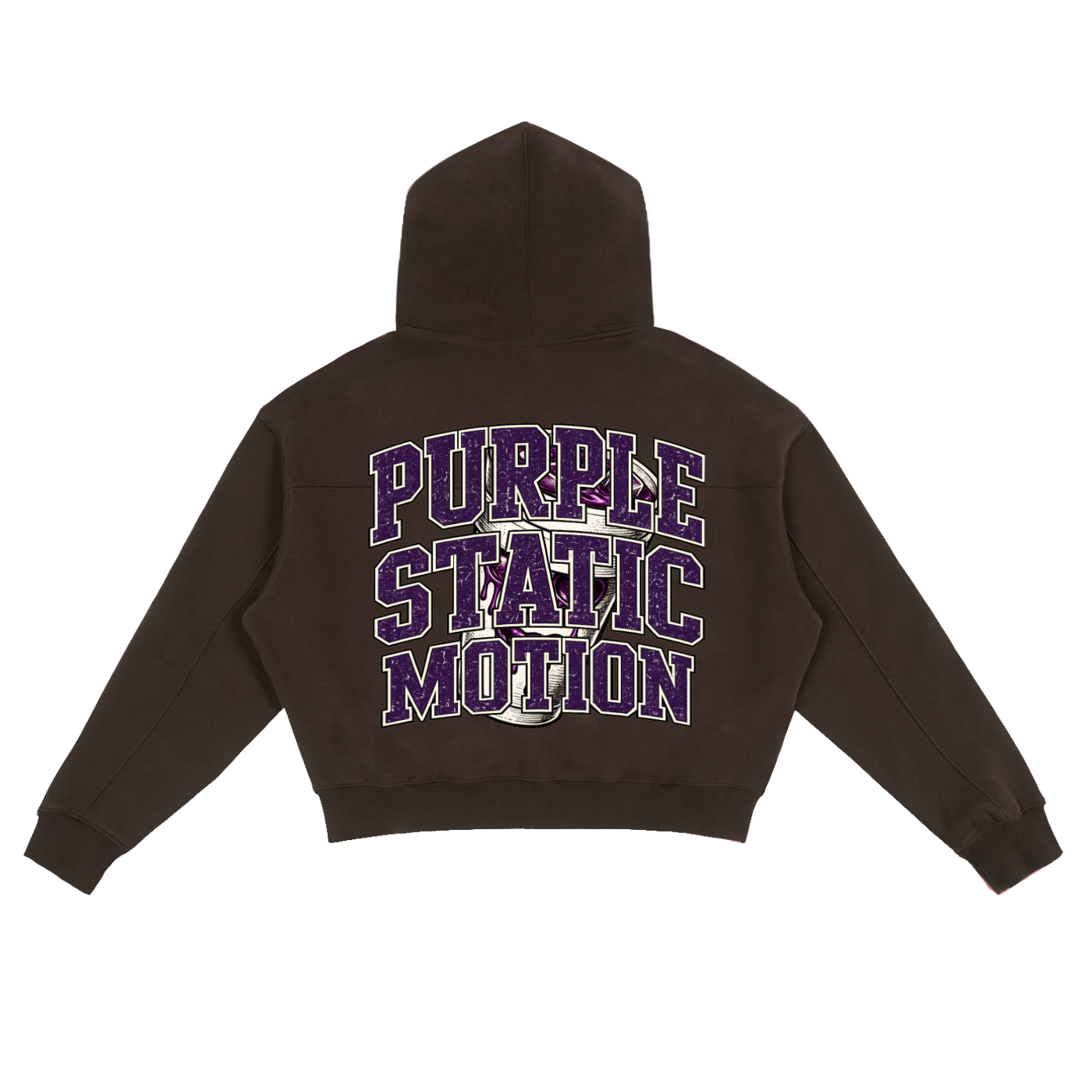 Fleece Zip-Up Boxy Hoodie