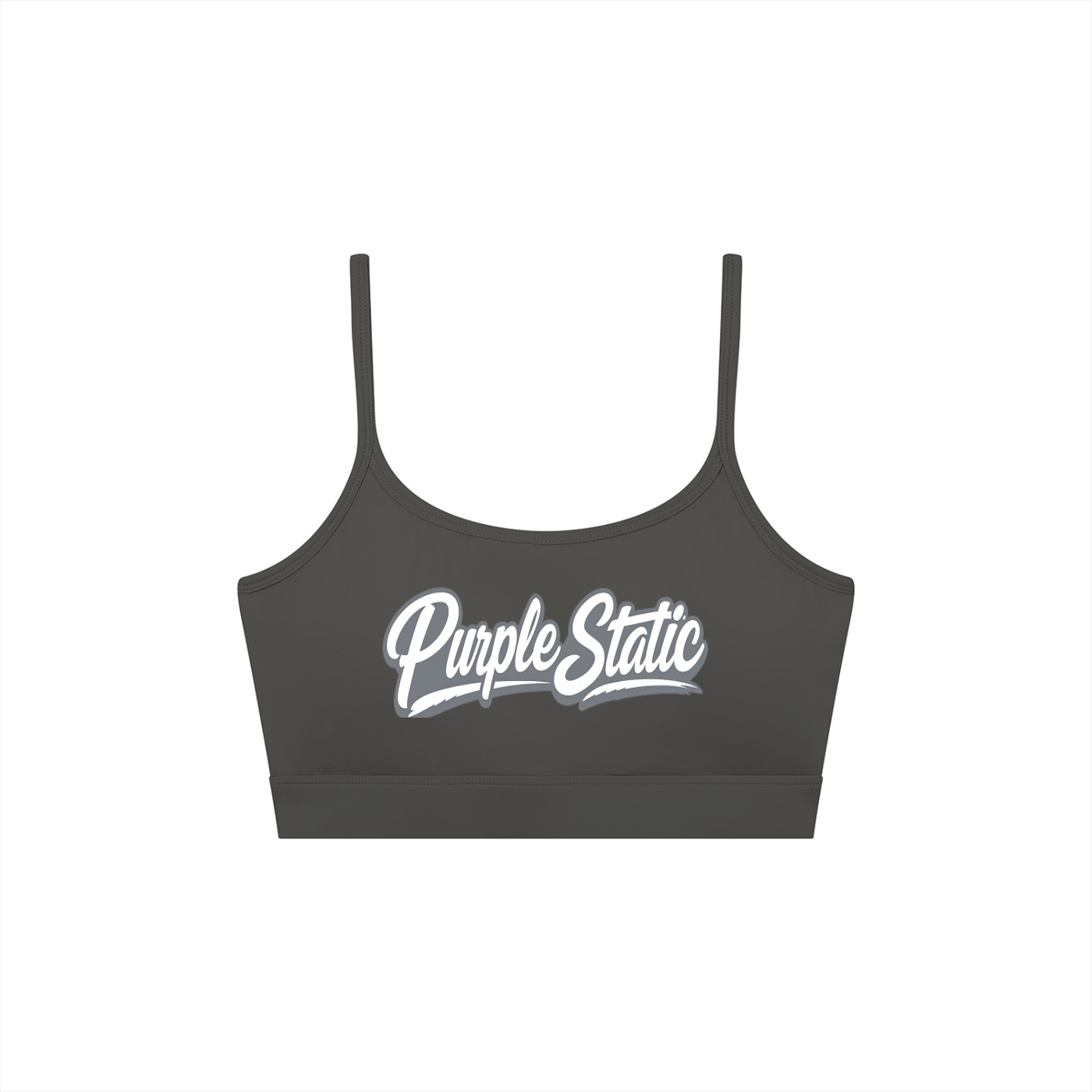 Women's Solid U-Neck Sports Bra