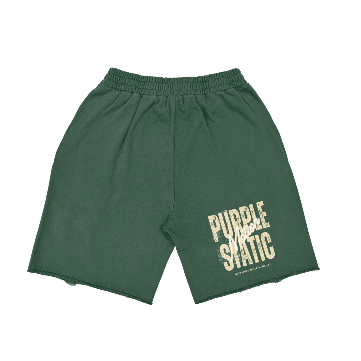 Vintage Washed Tiger Stripes Short Pants