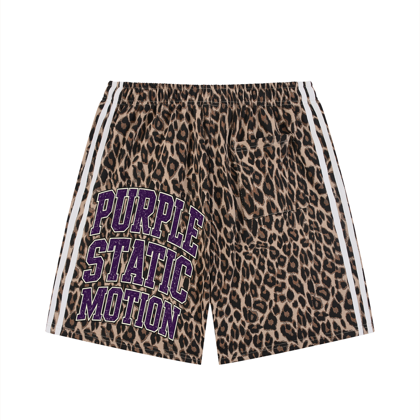 Unisex Heavyweight Leopard Drawstring Shorts