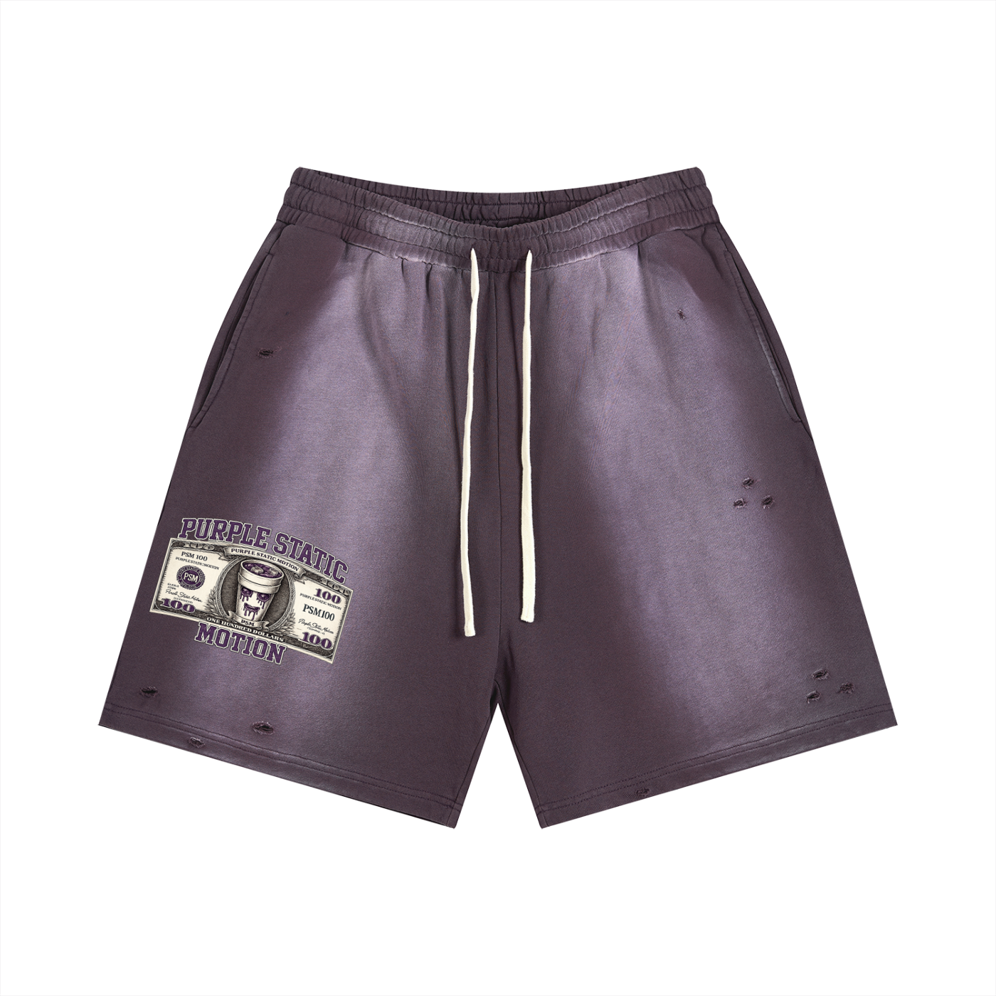 Sun Fade Distressed Shorts