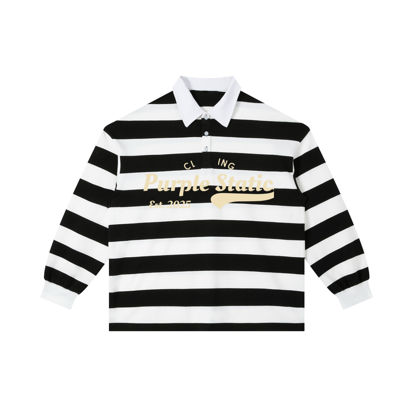 Color Block Stripe Polo Shirt