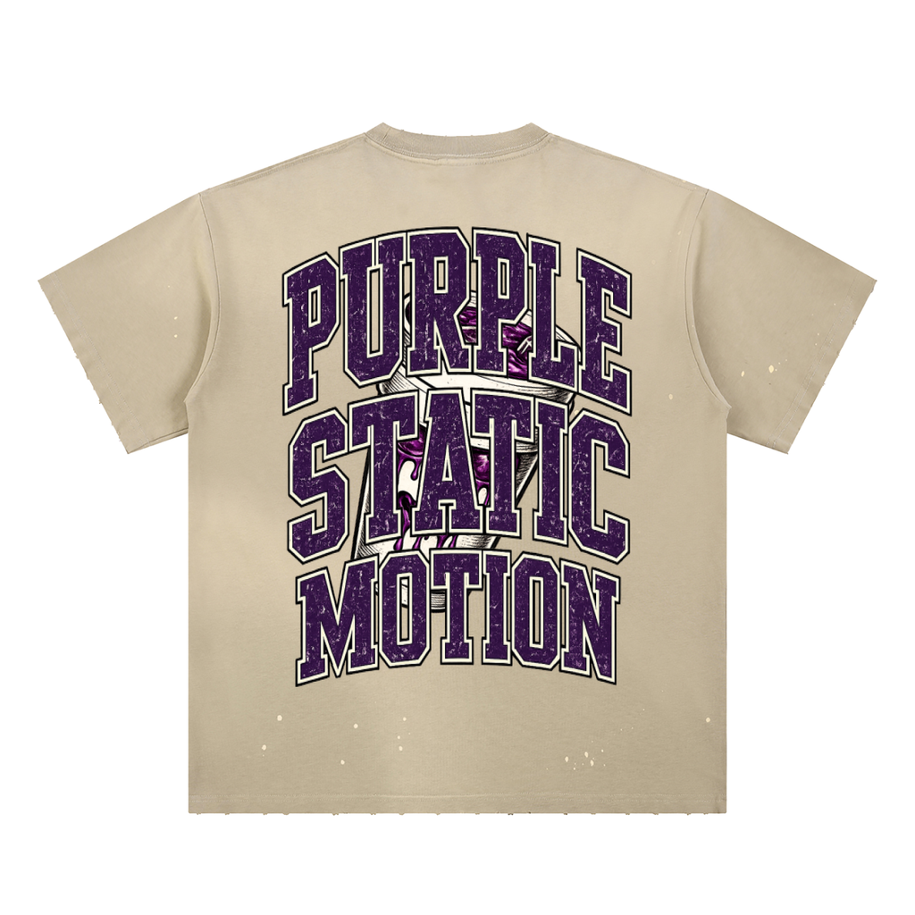 Hand-Frayed Sunfade Paint Splatter T-Shirt