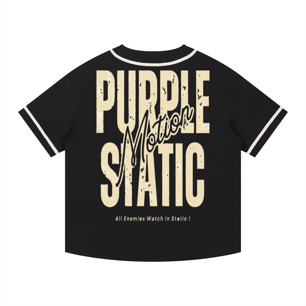 Contrast Piped Button-Up Jersey