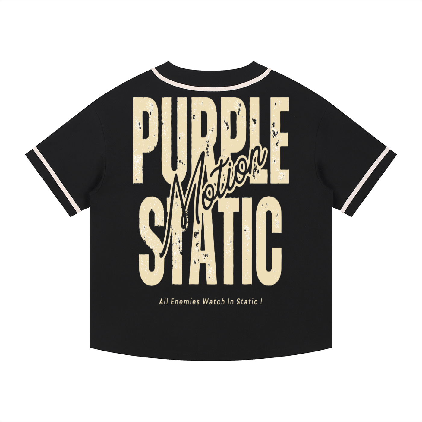 Contrast Piped Button-Up Jersey