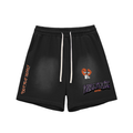 Sun Fade Raw Edge Cotton Shorts