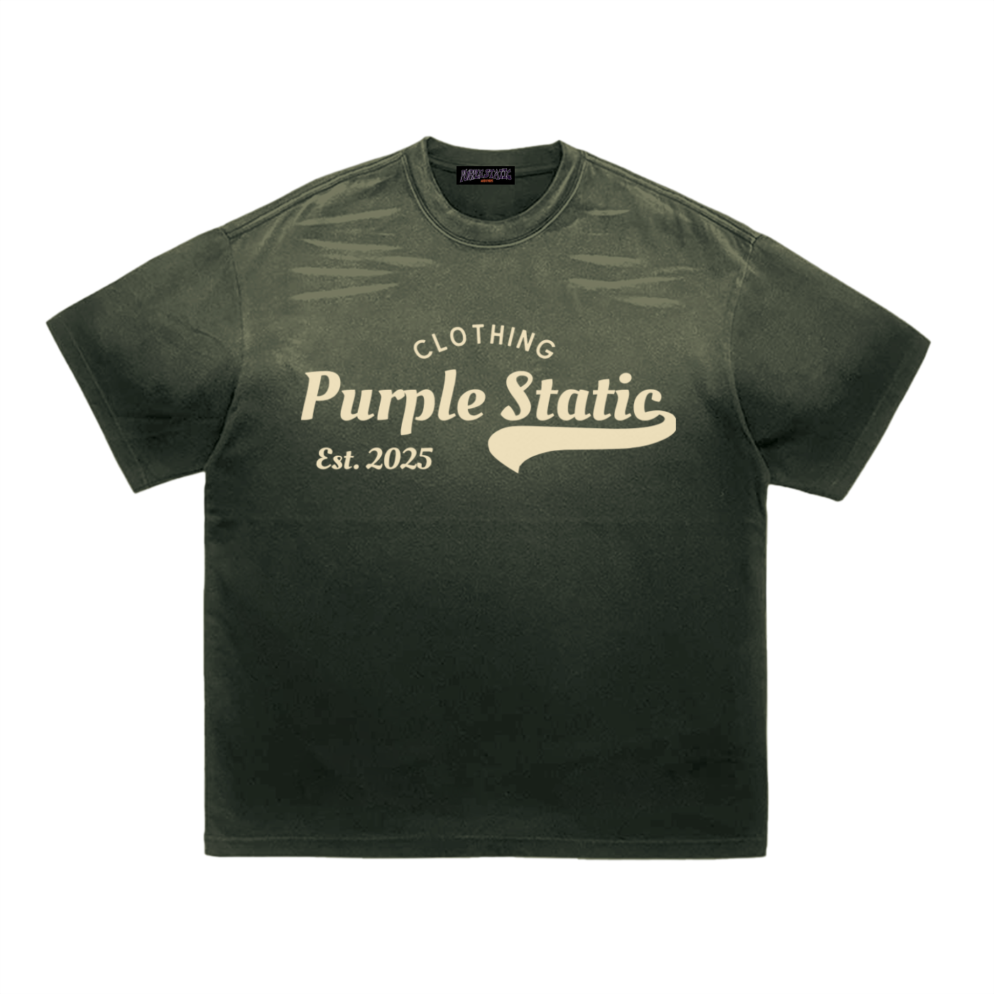 Tiger Stripe Gradient Washed T-Shirt
