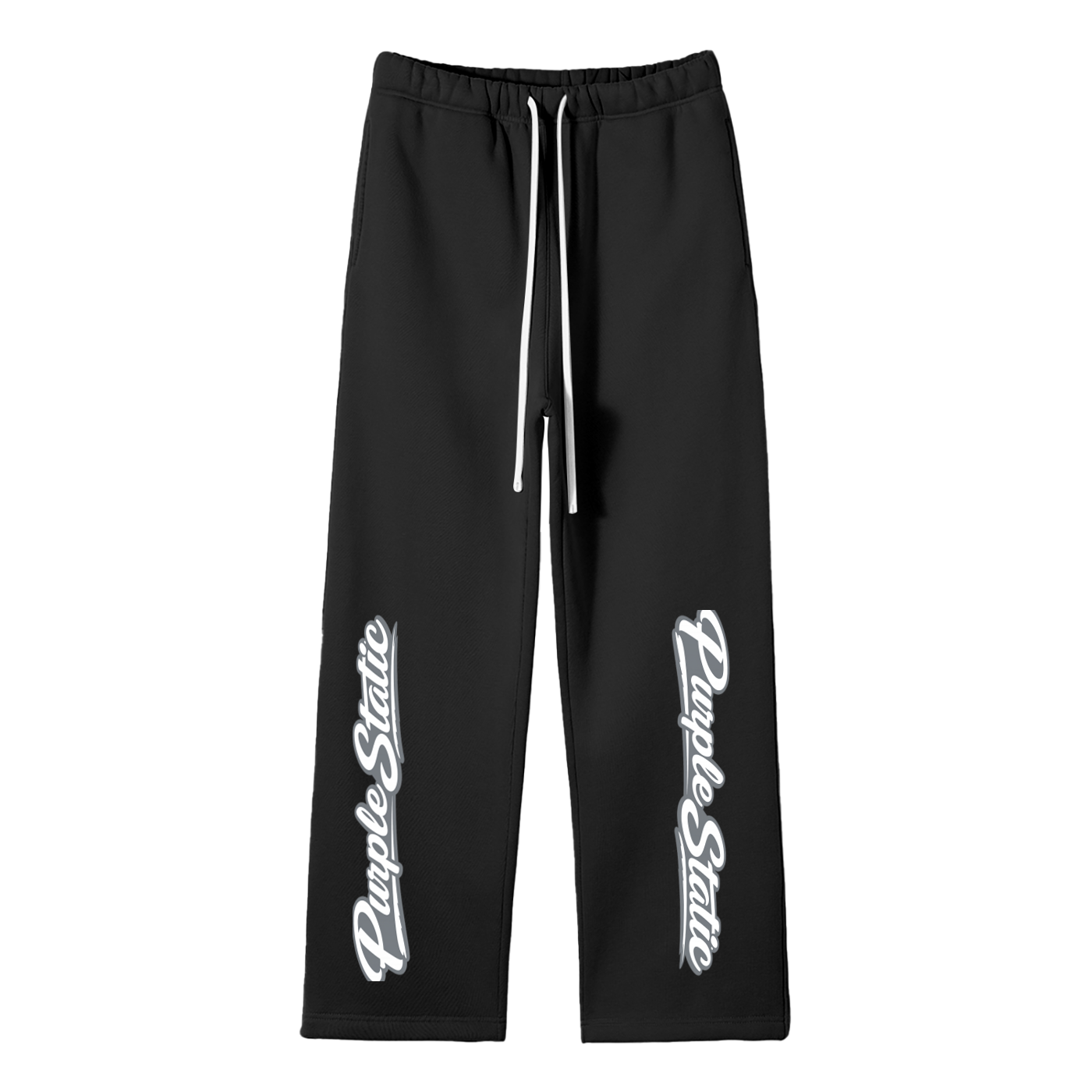 Unisex Solid Color Fleece Straight Leg Pants