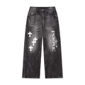 Men’s Vintage Wash Wide Leg Jeans