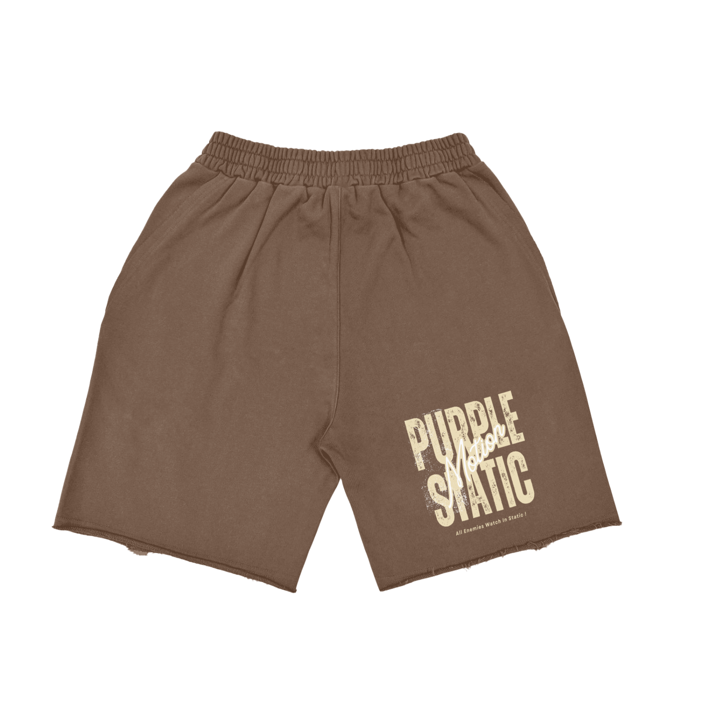 Vintage Washed Tiger Stripes Short Pants