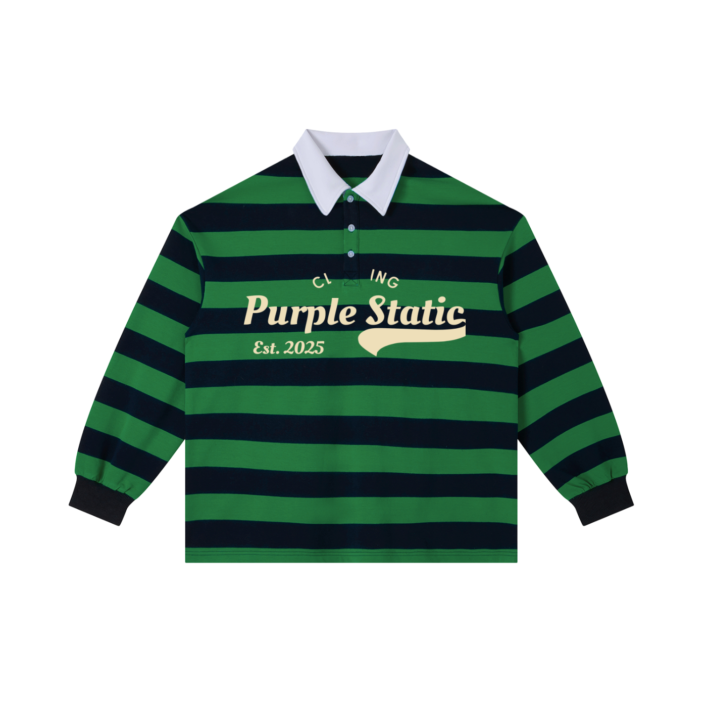 Color Block Stripe Polo Shirt