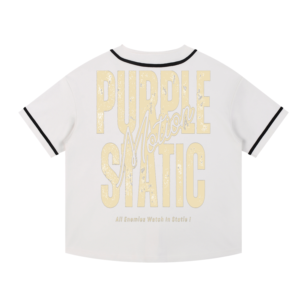 Contrast Piped Button-Up Jersey