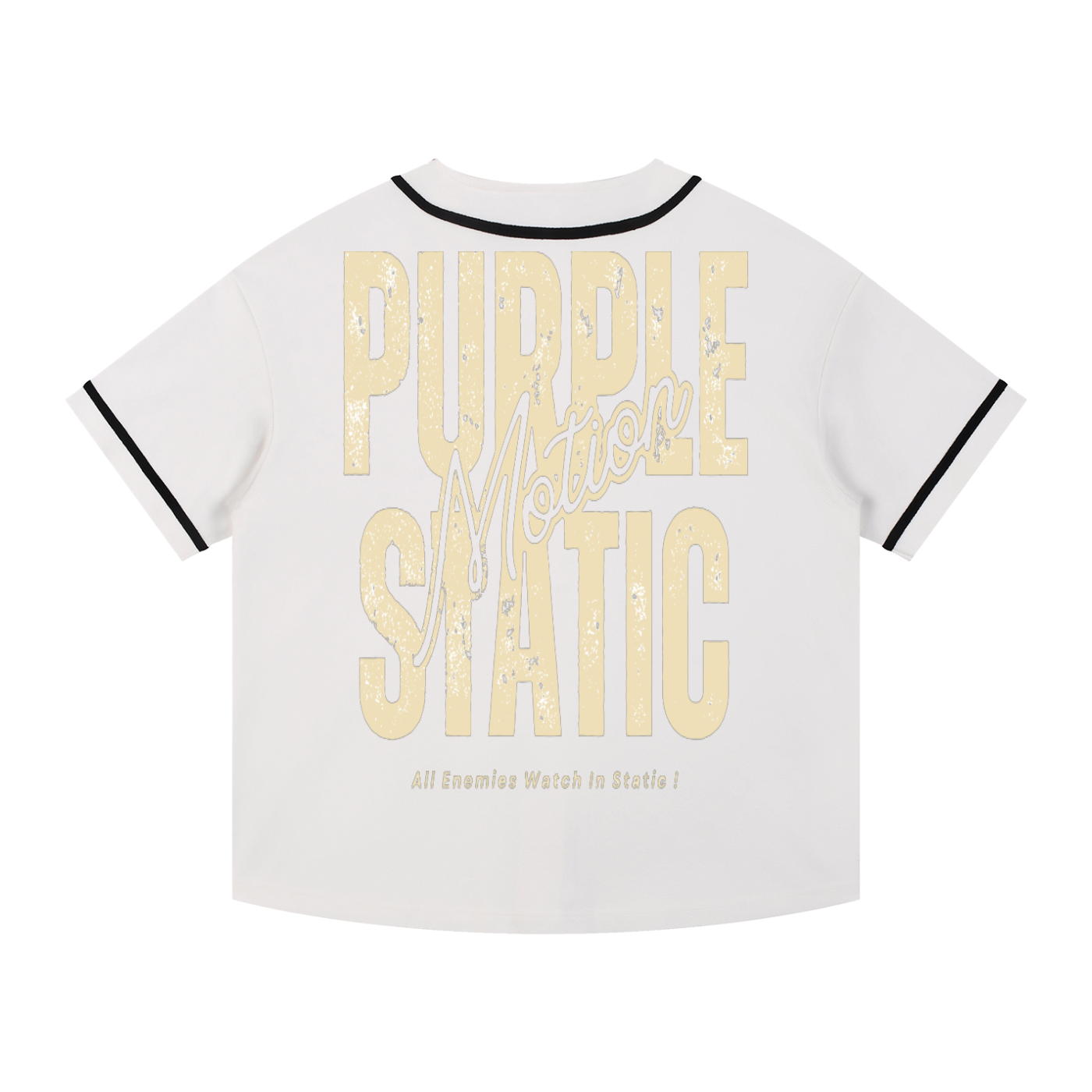 Contrast Piped Button-Up Jersey