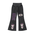 Vintage Washed Flared Fleece Pants