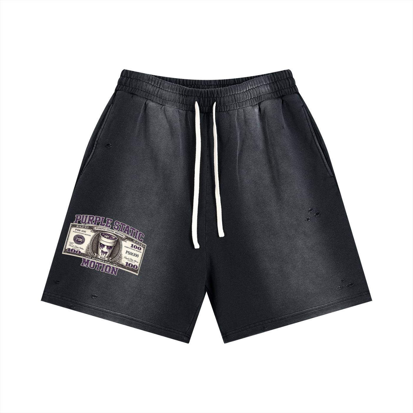 Sun Fade Distressed Shorts