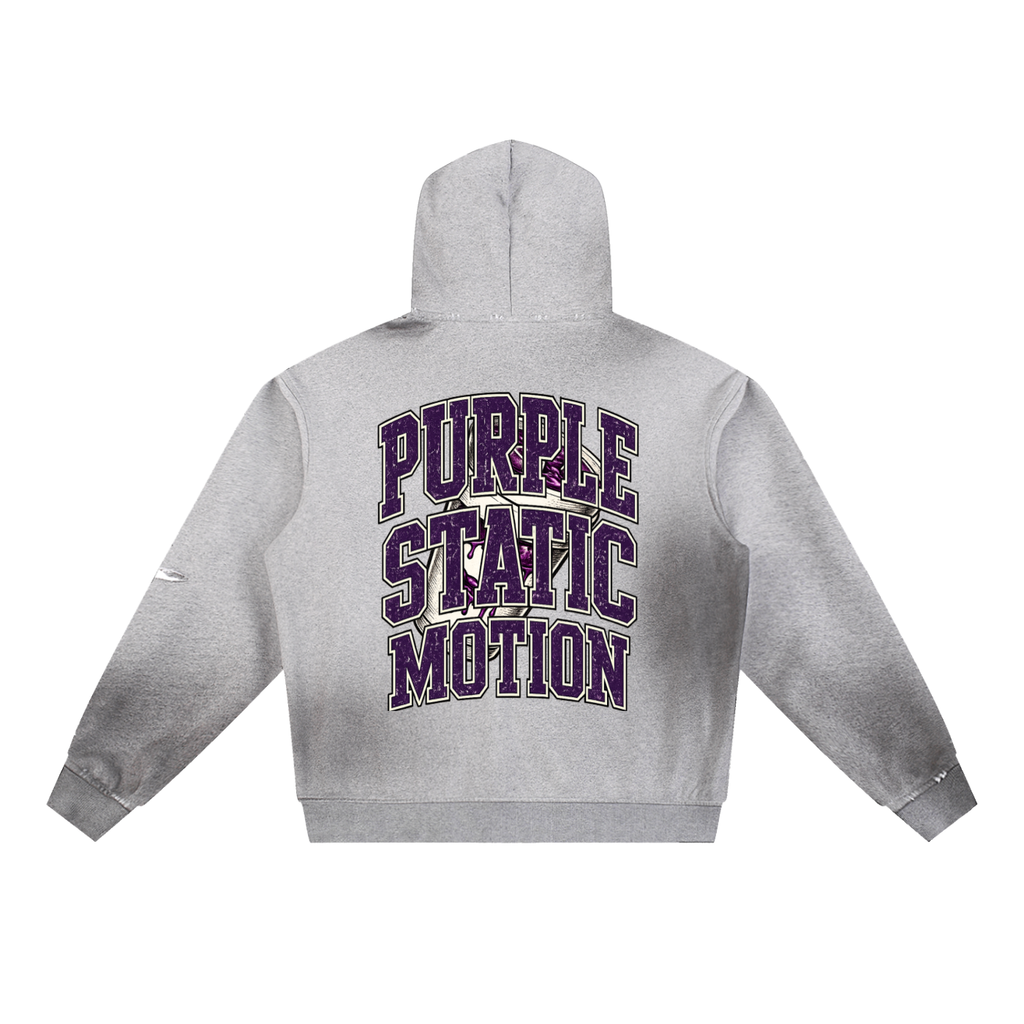 Sun Fade Frayed Fleece Hoodie