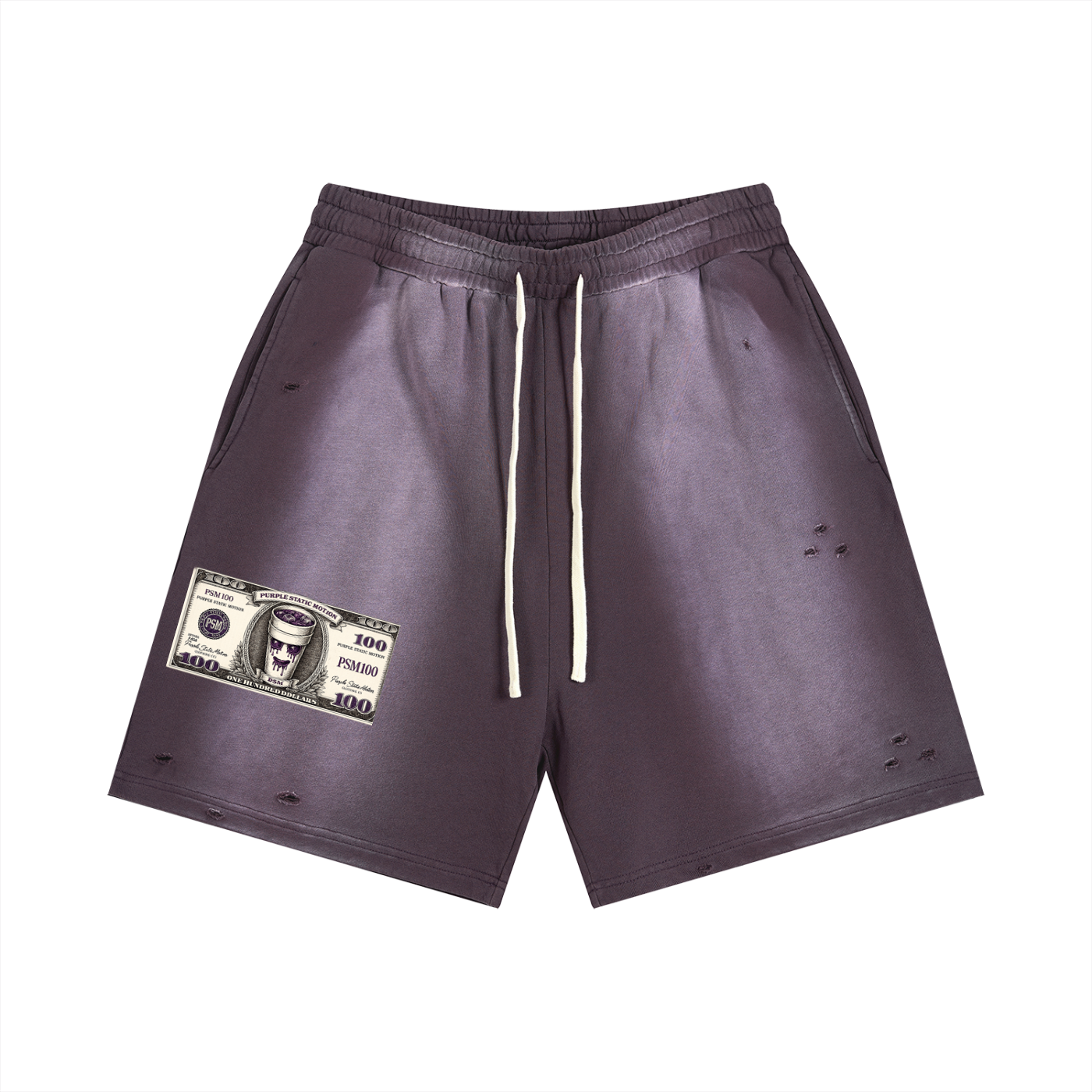 Sun Fade Distressed Shorts