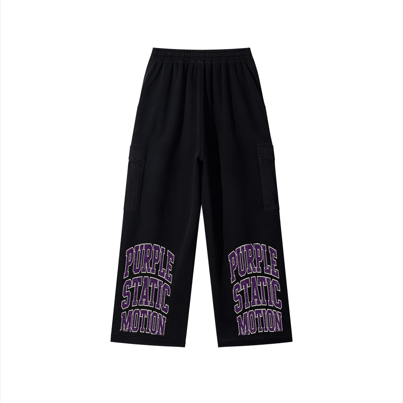 Unisex Sunfade Washed Fleece Cargo Pants