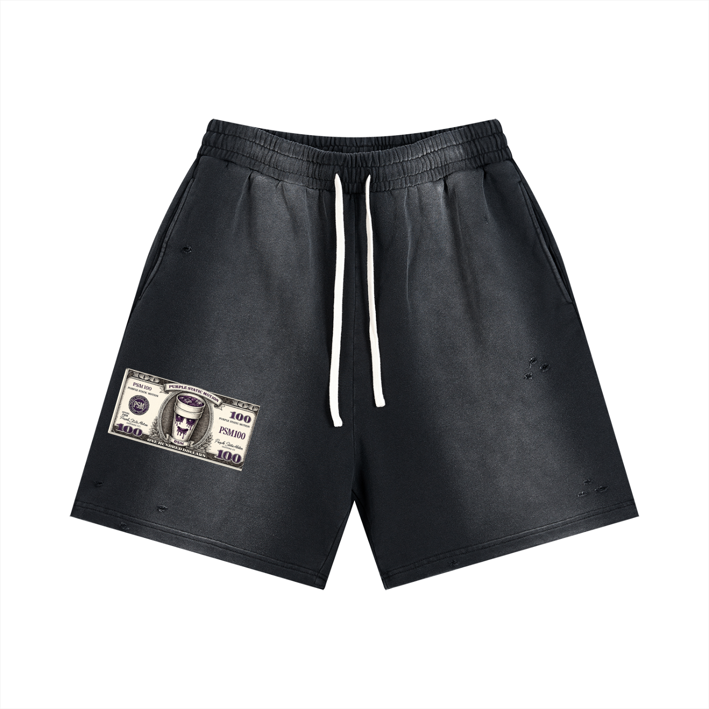 Sun Fade Distressed Shorts
