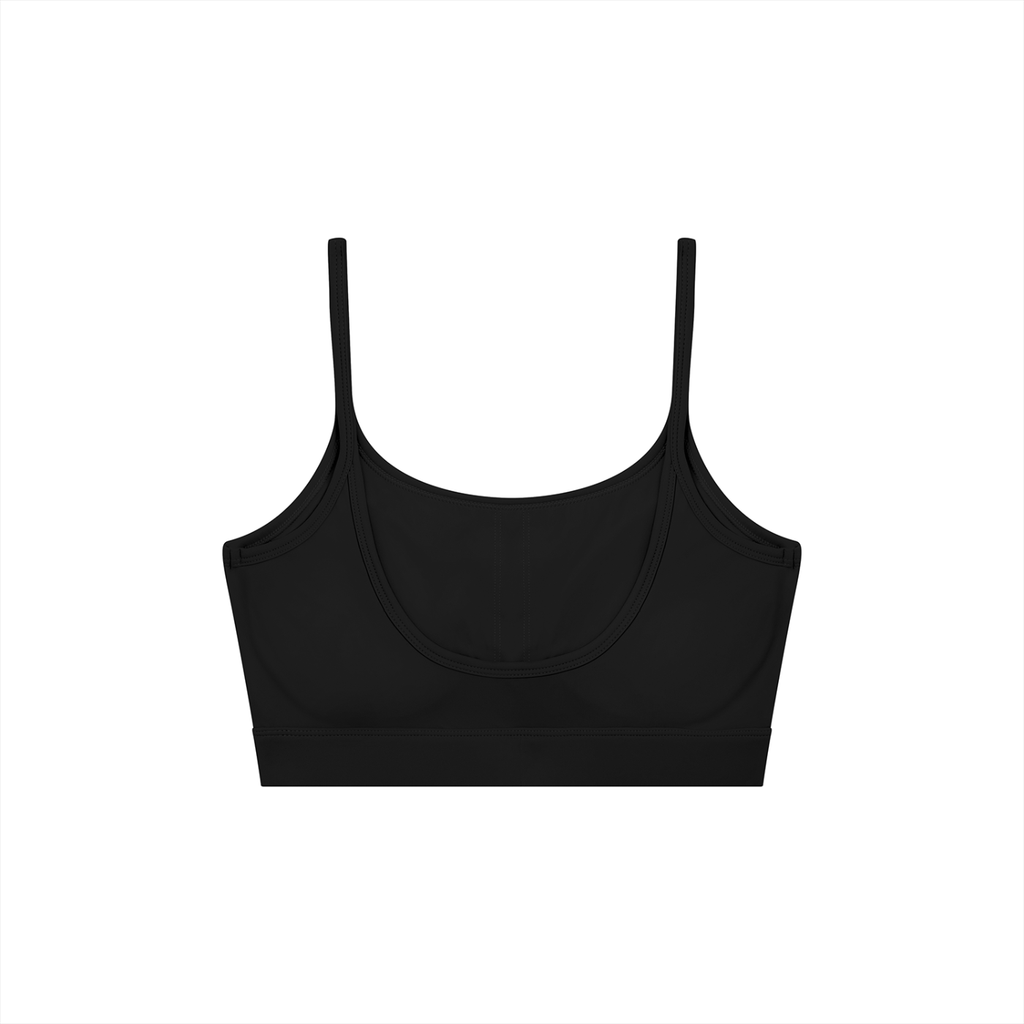 Women's Solid U-Neck Sports Bra